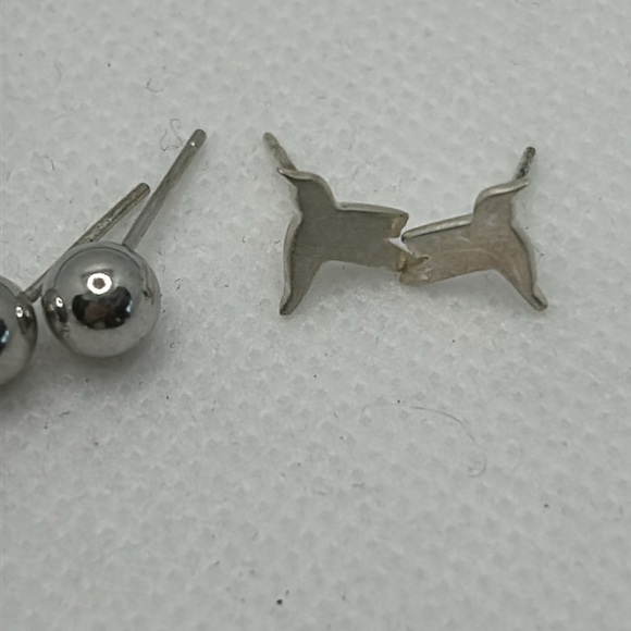 Three pairs of Silver (925) Earrings - Picture 4 of 9